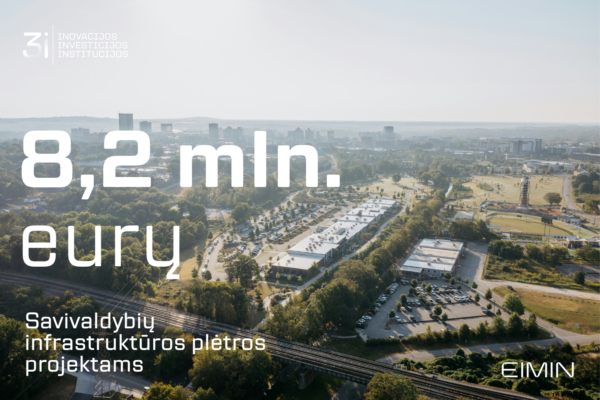 EIMIN savivaldybėms paskirstys 8,2 mln. eurų infrastruktūros projektams