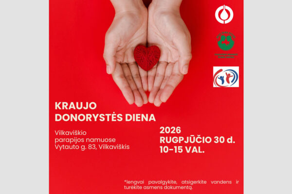 Kviečia paaukoti kraujo