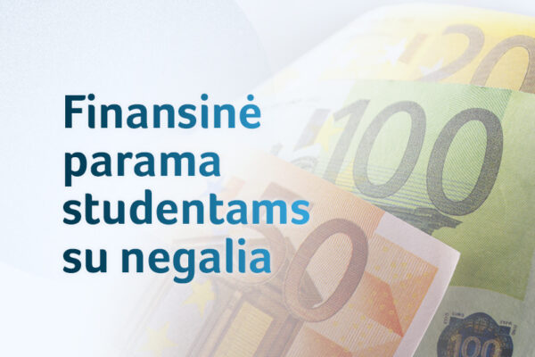 SADM primena: studentams su negalia priklauso finansinė parama